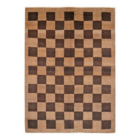 TEPPICH Rizbaf Braun 206/148 cm Schurwolle - Braun, Textil (148/206cm) - Looma