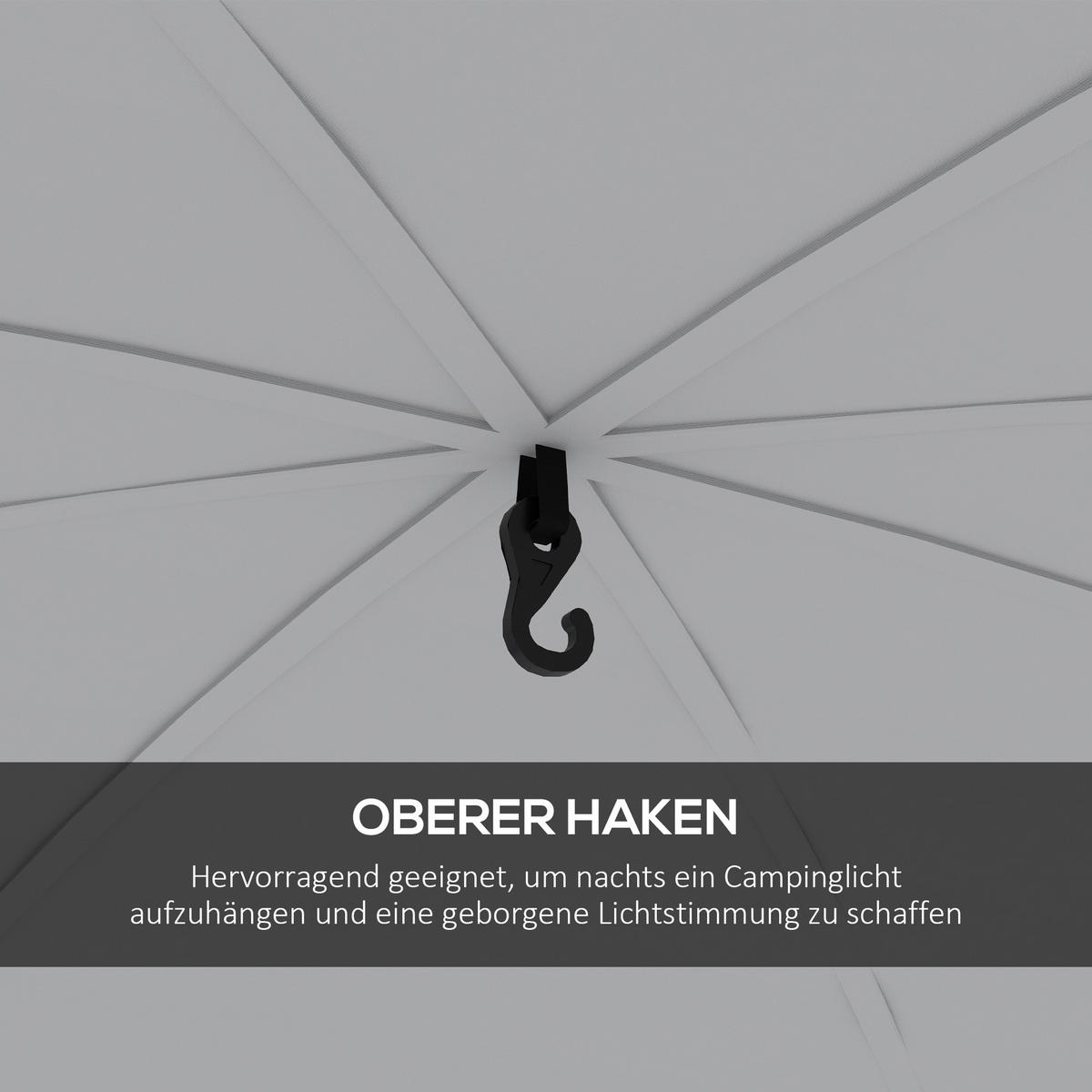 PAVILLON mit Haken Tür Gartenpavillon, Event Shelter, Grün, 3,5 x 3,5m - Grün, Kunststoff (350/222/350cm)