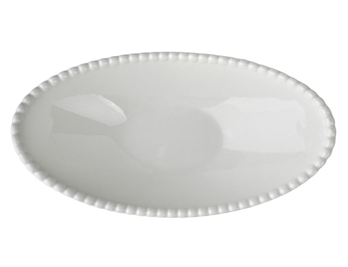 SCHALE Basic weiß 26/14/8 cm Porzellan - Weiß, Keramik (26/8/14cm) - Mondex