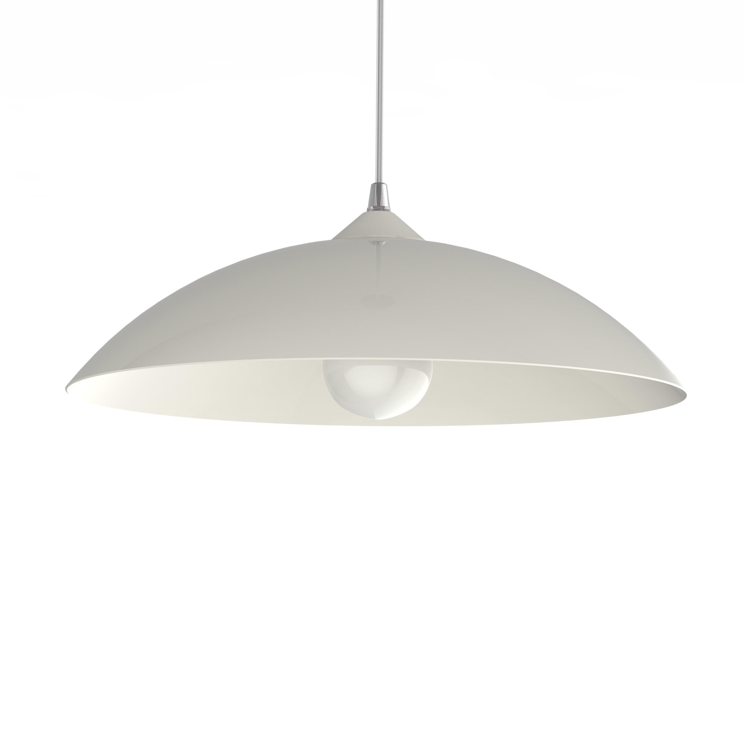 HÄNGELEUCHTE - Weiß Hochglanz, Metall (40/40/10cm) - Lumicom