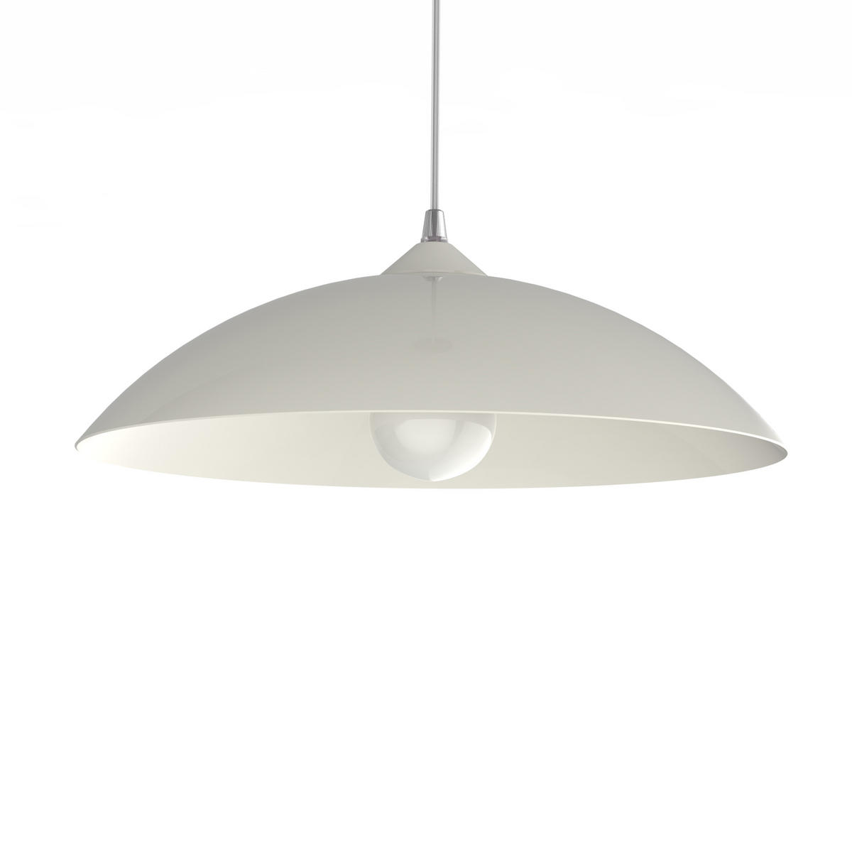 HÄNGELEUCHTE - Weiß Hochglanz, Metall (40/40/10cm) - Lumicom