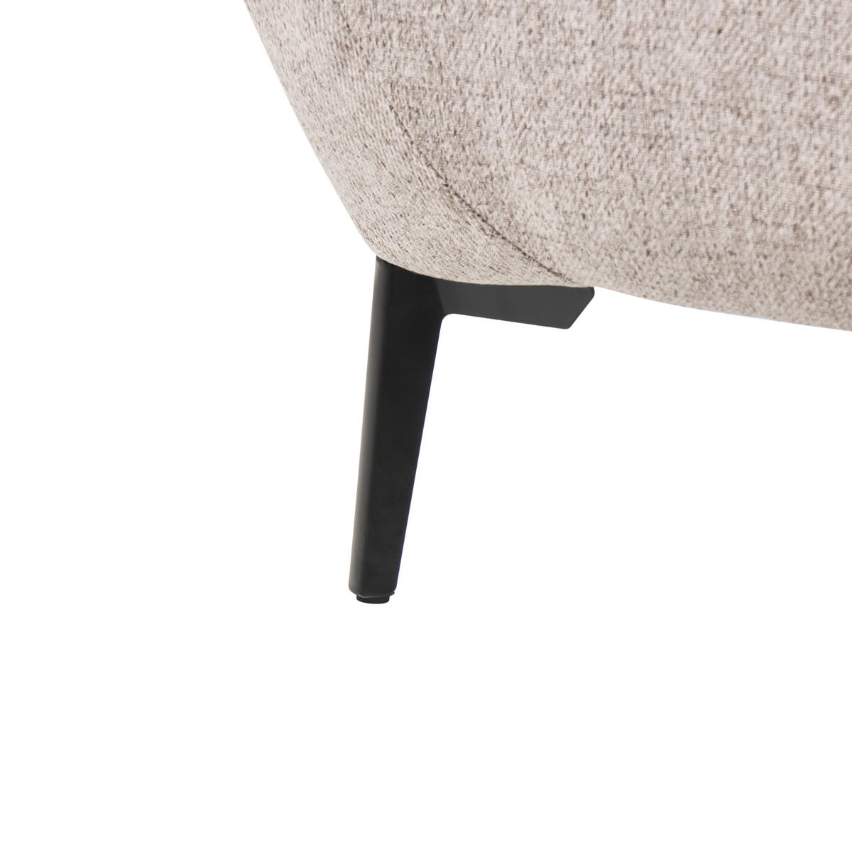 SESSEL Stoff Beige Lakene - Beige, Textil (94/88/88cm) - Beliani