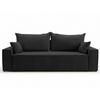 SOFA 230/90/70 Schwarz Sivra - Schwarz, Kunststoff/Textil (230/70/90cm) - Graingold