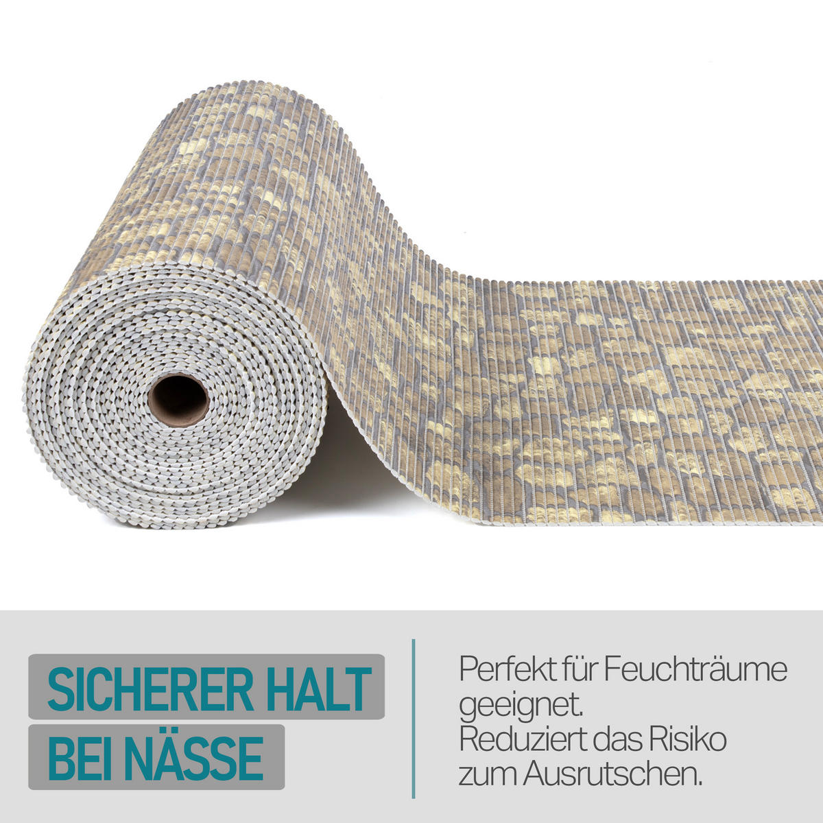 SCHUTZUNTERLAGE Weichschaum auf Rolle 0,65x15 m Bruchstein Beige - Hellbraun, Kunststoff (65/1500cm) - Bestlivings