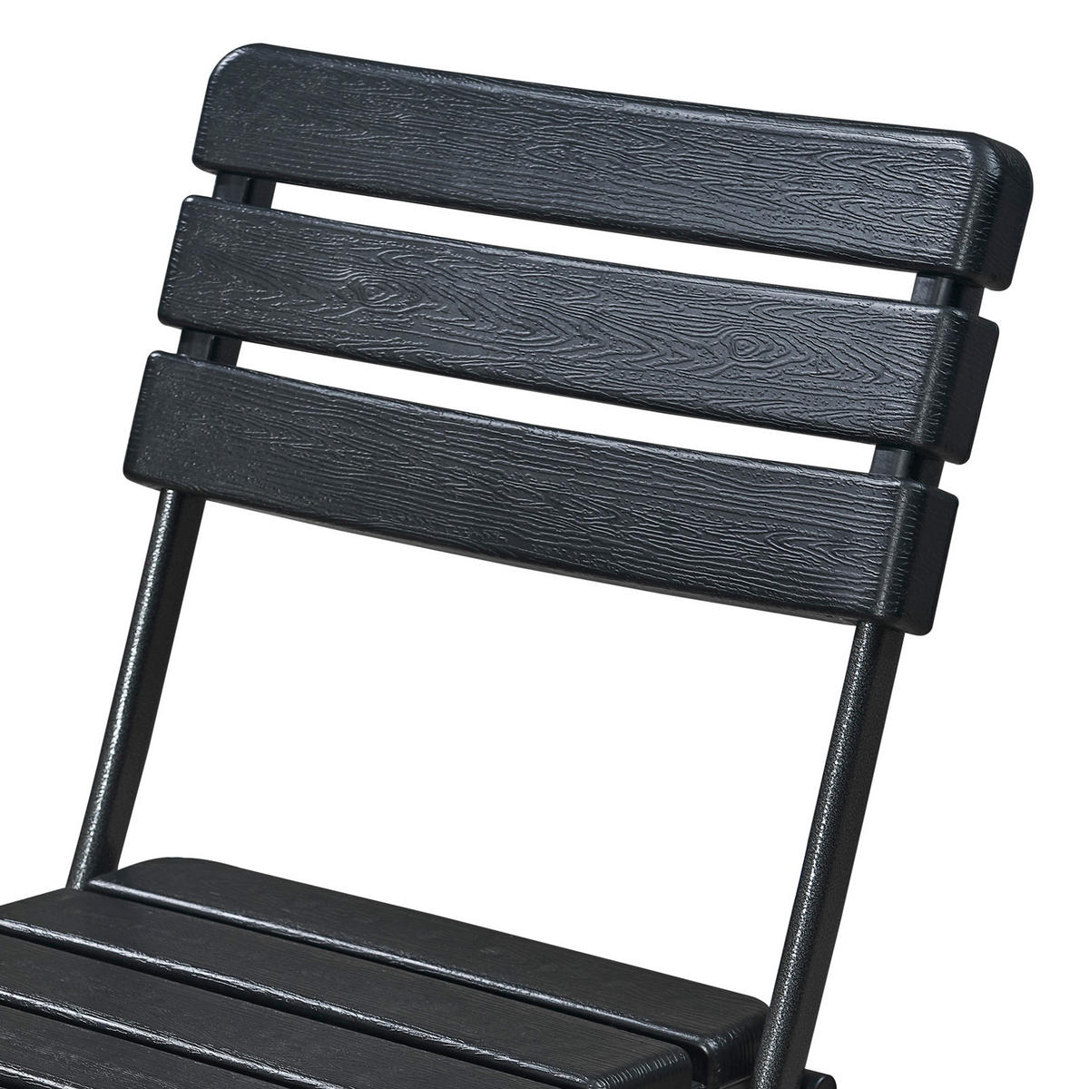 GARTENSTUHL klappbar Schwarz (2er Set) - Schwarz, Metall (45/83/53cm) - SVITA