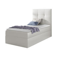 BOXBETT Mini 2, Seite zum Öffnen des Bettkastens: Rechts - Weiß, Holz (100/200cm) - MIRJAN24