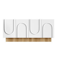 SIDEBOARD DE-37534 160/38/75 cm mit 4 Türen Weiß - Weiß, Holzwerkstoff (160/75/38cm) - ComfortXL