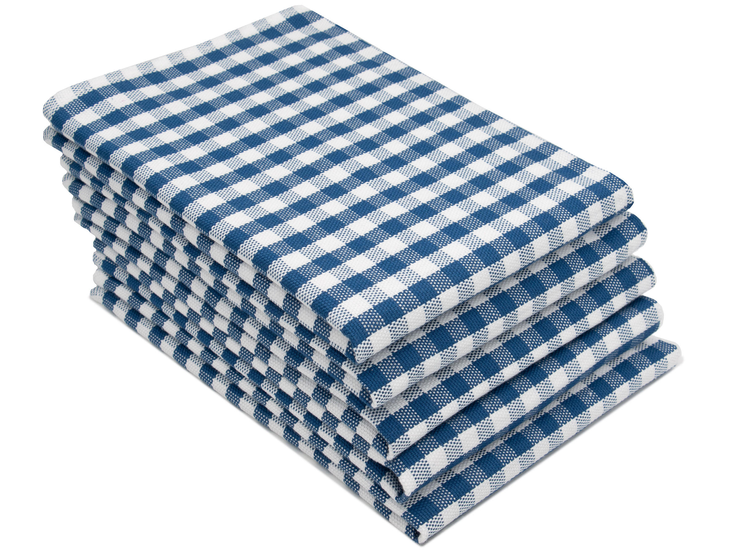 GESCHIRRTÜCHER, 5er-Set, 50x70 cm, 100% Baumwolle, Blau - Blau, Textil (50/70cm) - Zollner