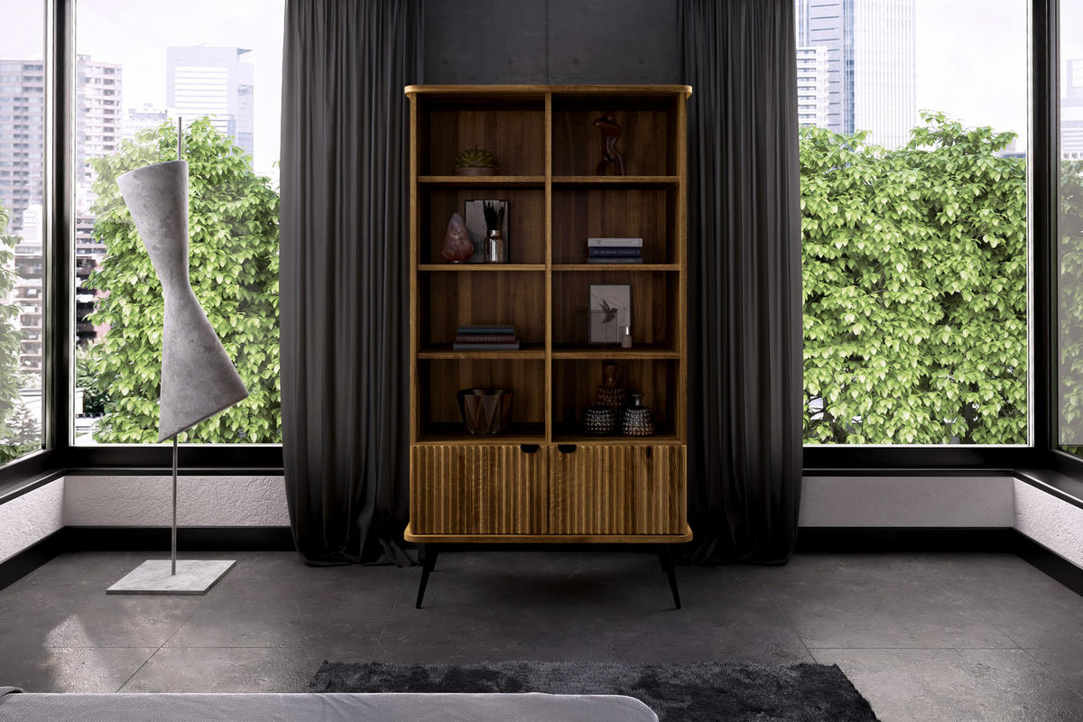 BÜCHERREGAL LINA Wildeiche - Wildeiche, Holz (97/176/46cm) - byoak