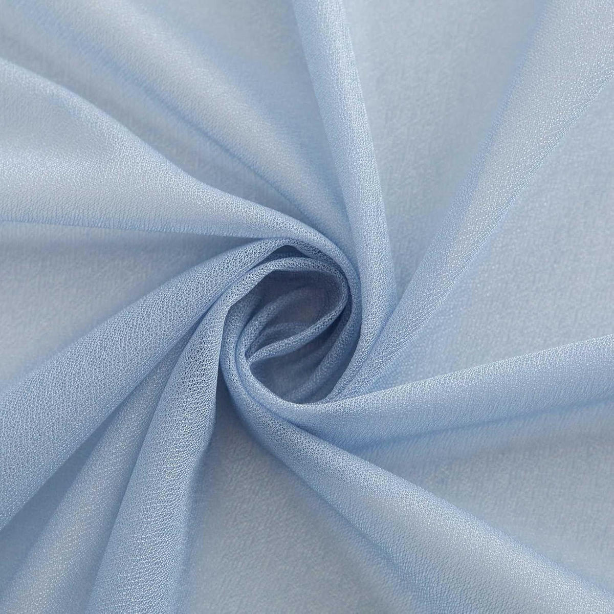 TISCHLÄUFER Chiffon Blau 70 x 300 cm - Hellblau, Textil (300/70/1.5cm)
