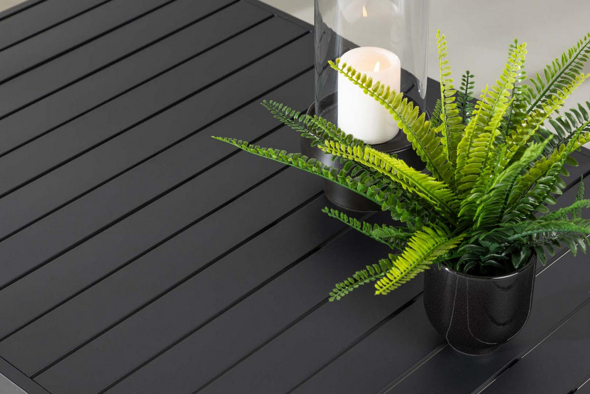 GARTENTISCH schwarz - Schwarz, Holzwerkstoff (120/70/45cm) - ebuy24