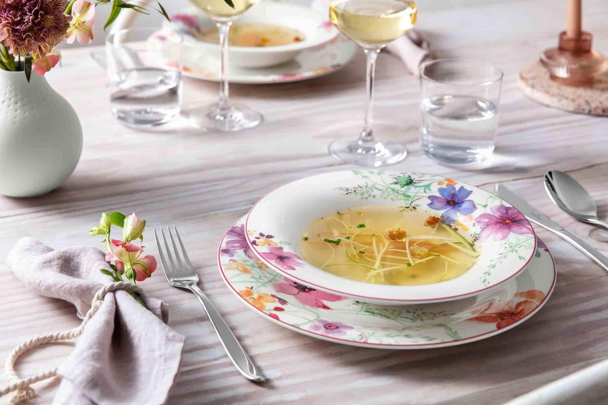 SUPPENTELLER Mariefleur Basic bunt ø 23 cm 6er Set - Multicolor, Keramik (23cm) - Villeroy & Boch
