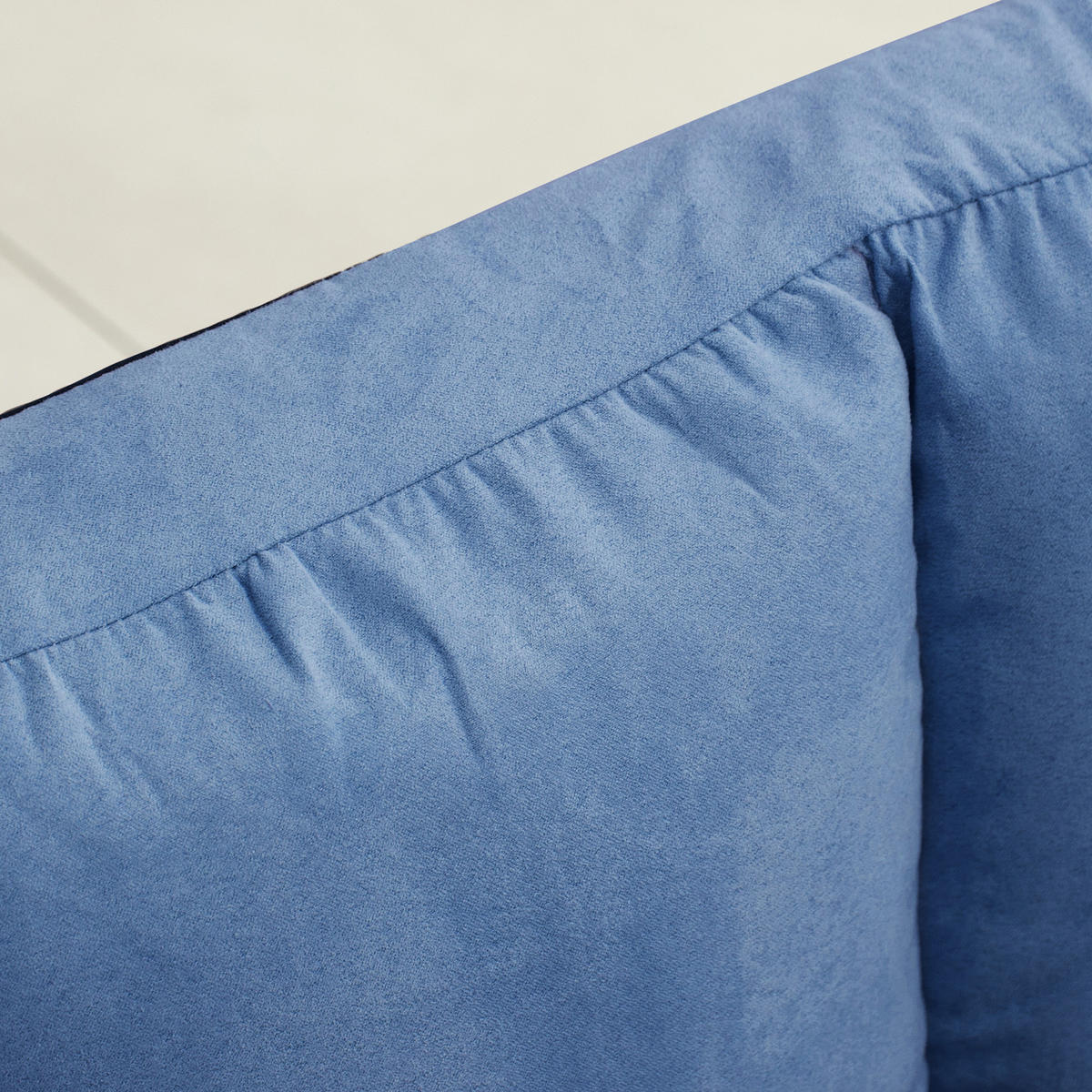 BODENSTUHL 2-in-1 Bodensessel Bett mit Rückenlehne 3 Positionen Verstellbar - Blau, Textil/Metall (73/60/102cm) - HOMCOM