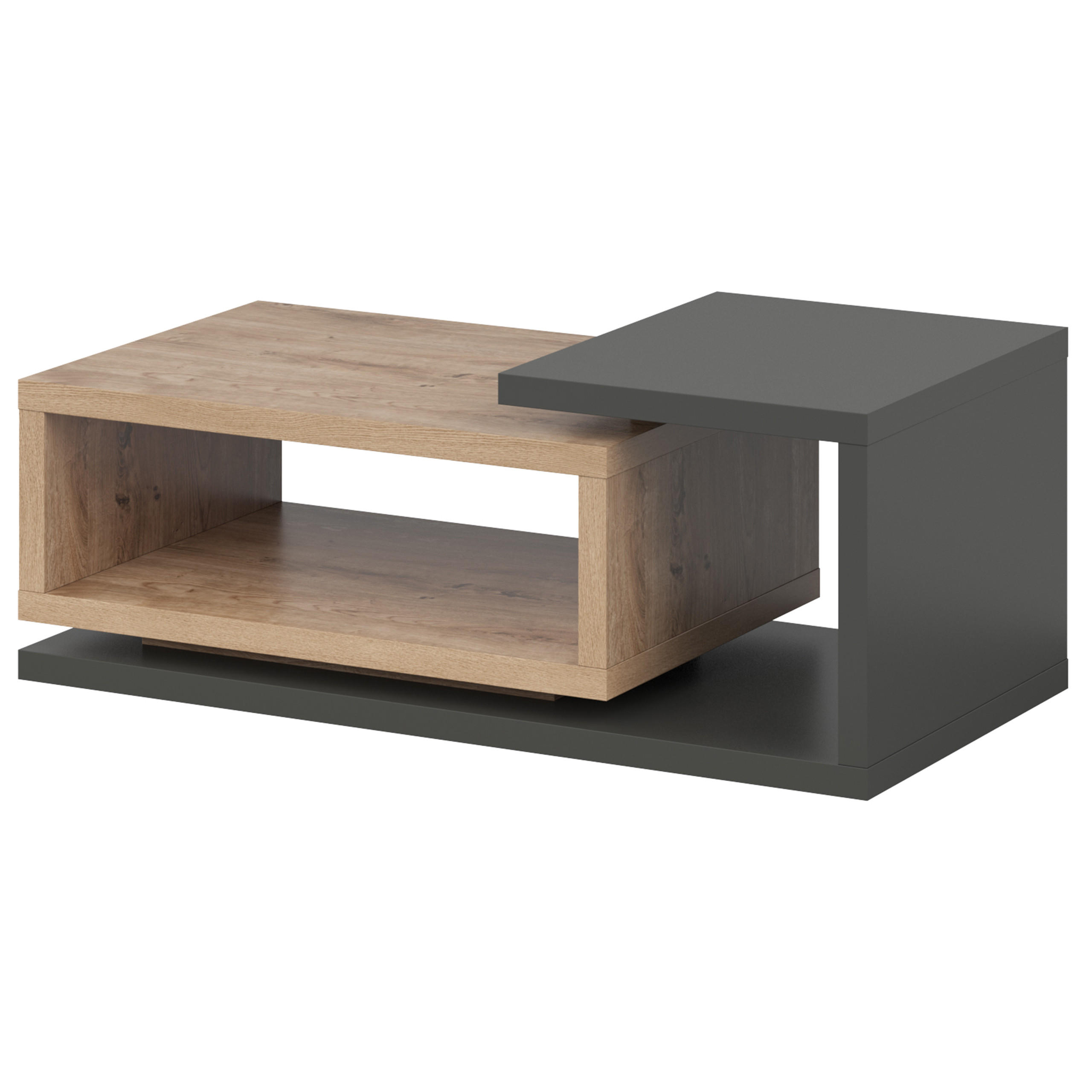 Masseno Couchtisch Anthrazit 120x40x60 cm