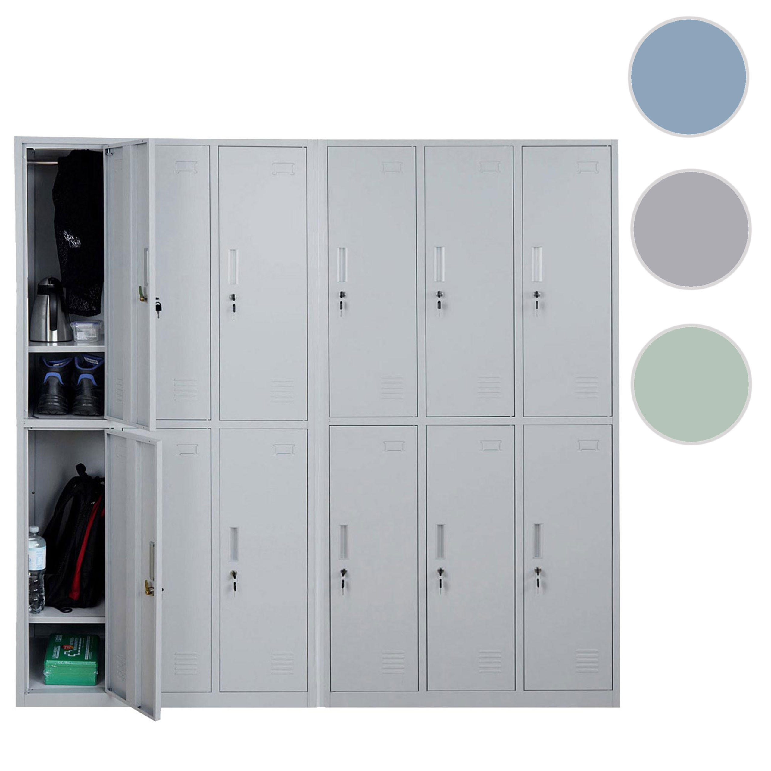SCHLIESSFACH Grau - Grau, Metall (180/180/50cm) - MCW