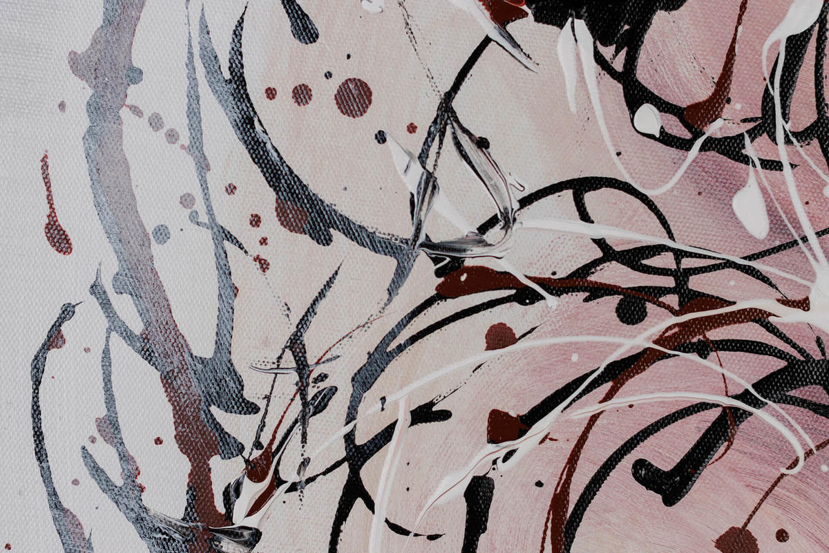 ACRYLBILD HANDGEMALT 60/90 cm - Pink/Grau, Holz/Textil (60/90cm) - KUNSTLOFT