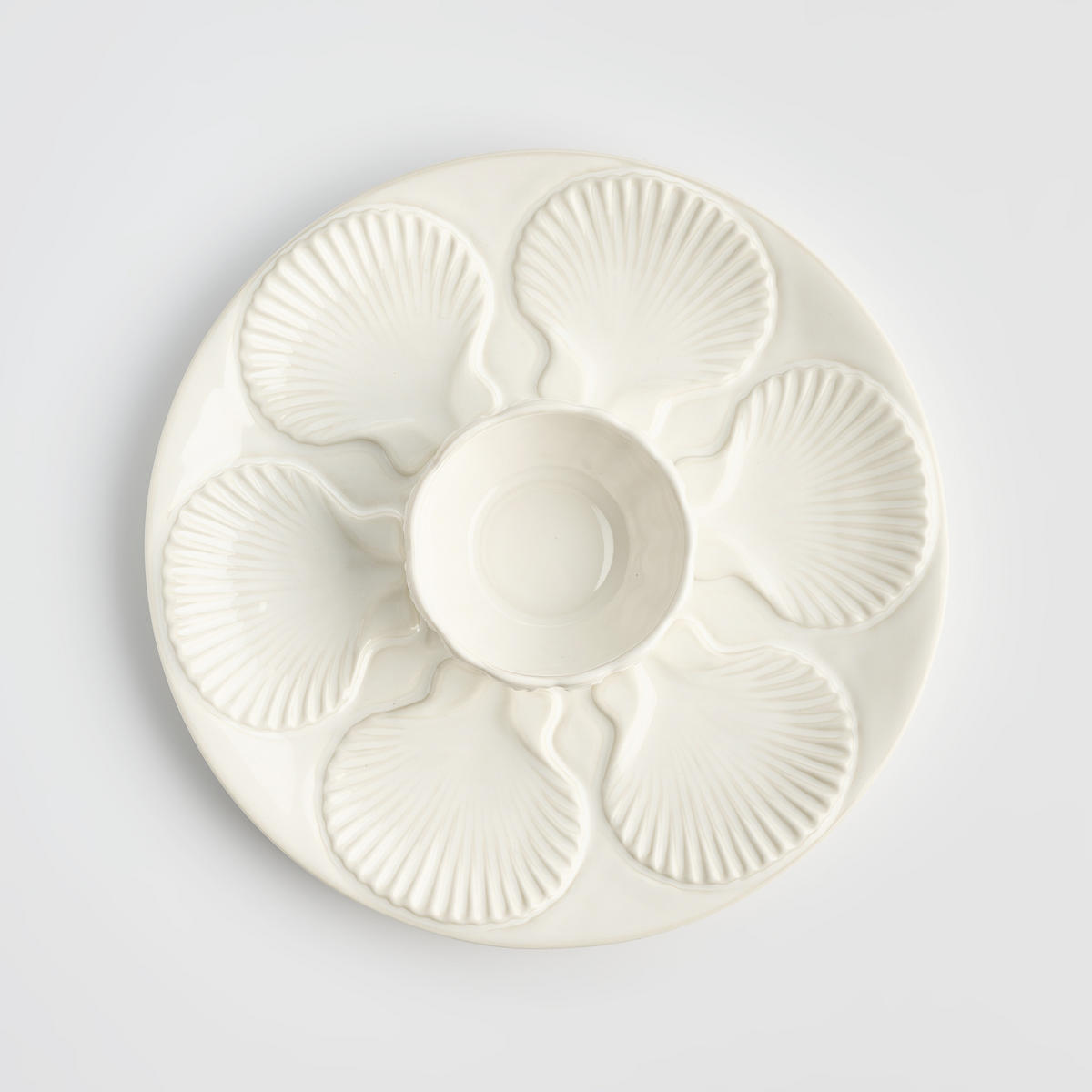 SERVIERTELLER Stellamarina - Weiß, Keramik (32.8/7/32.8cm) - home&you