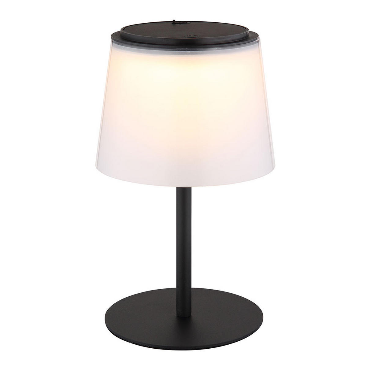 TISCHLEUCHTE MARIAM LED Metall Schwarz, Akku, 2er Set - Schwarz, Metall (13/13/34cm) - Globo Lighting