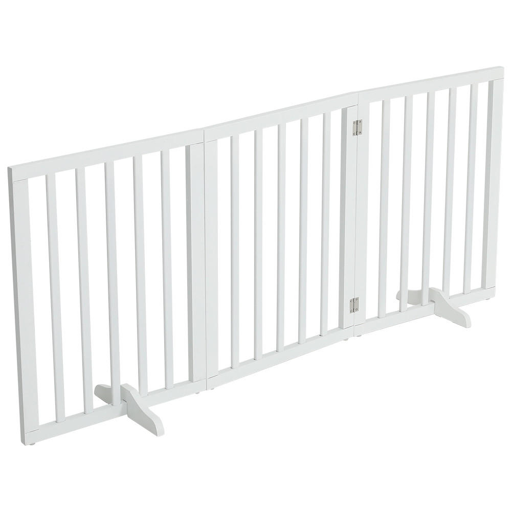 SCHUTZGITTER 3-Paneele Faltbar Freistehend MDF Weiß - Weiß, Holzwerkstoff (139/1.8cm) - Livingandhome
