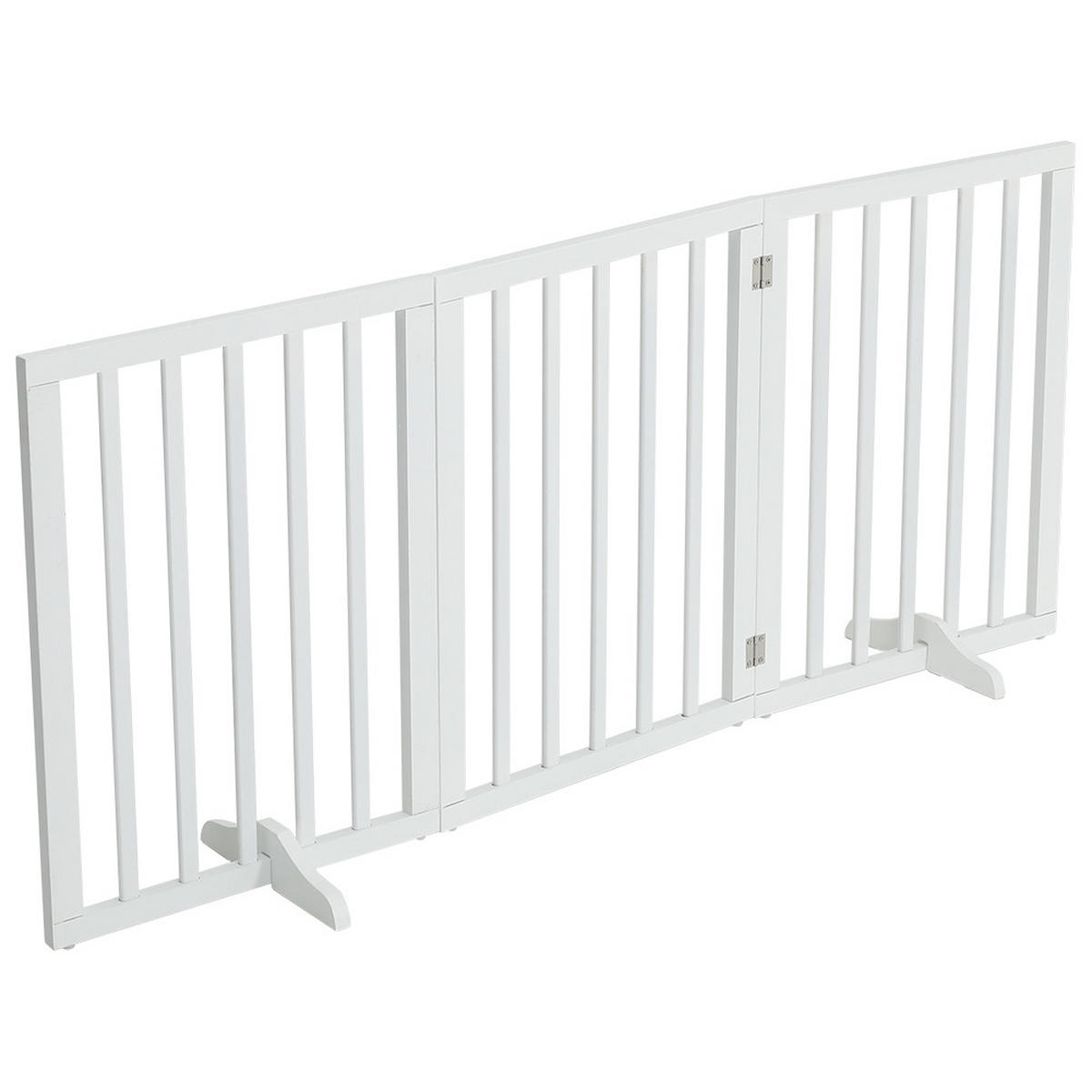SCHUTZGITTER 3-Paneele Faltbar Freistehend MDF Weiß - Weiß, Holzwerkstoff (139/1.8cm) - Livingandhome