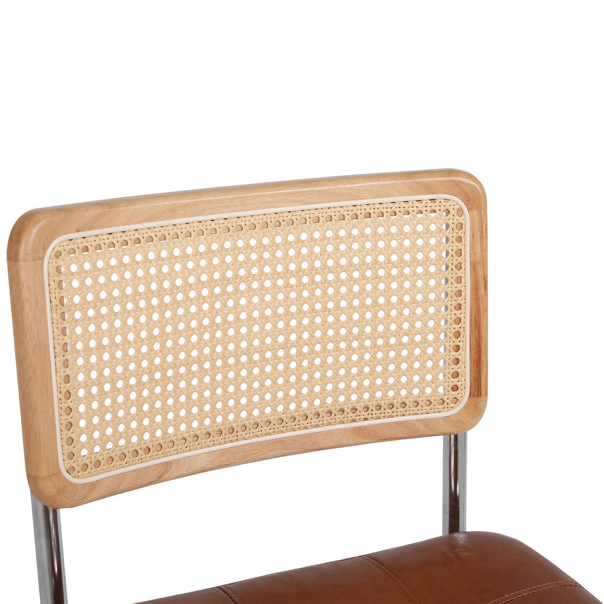 ESSZIMMERSTUHL 2er-Set mit Rattanlehne, Braun - Braun, Kunststoff (50/85/61cm)