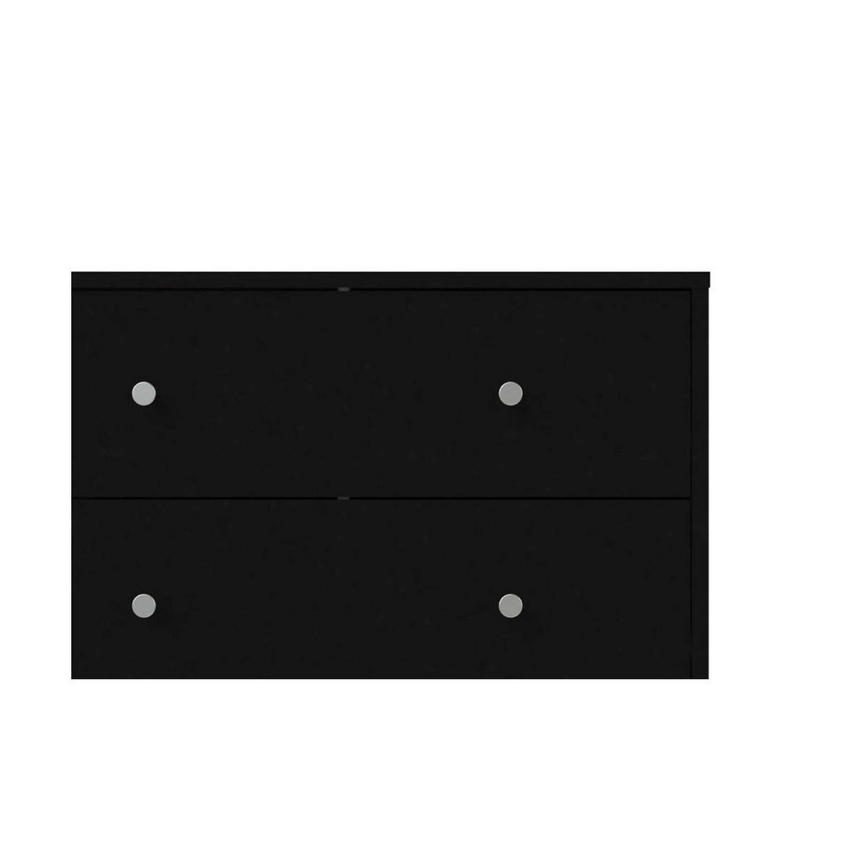 KOMMODE Schwarz - Schwarz, Holzwerkstoff (72/68/30cm) - ebuy24
