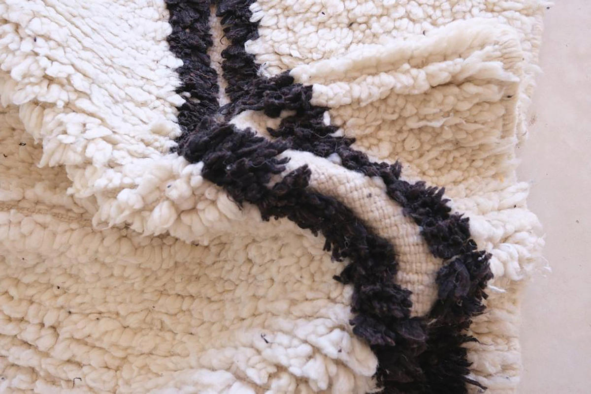 BERBERTEPPICH aus reiner Wolle 151x 243 cm - Beige, Naturmaterialien (151/243cm) - AFK Living