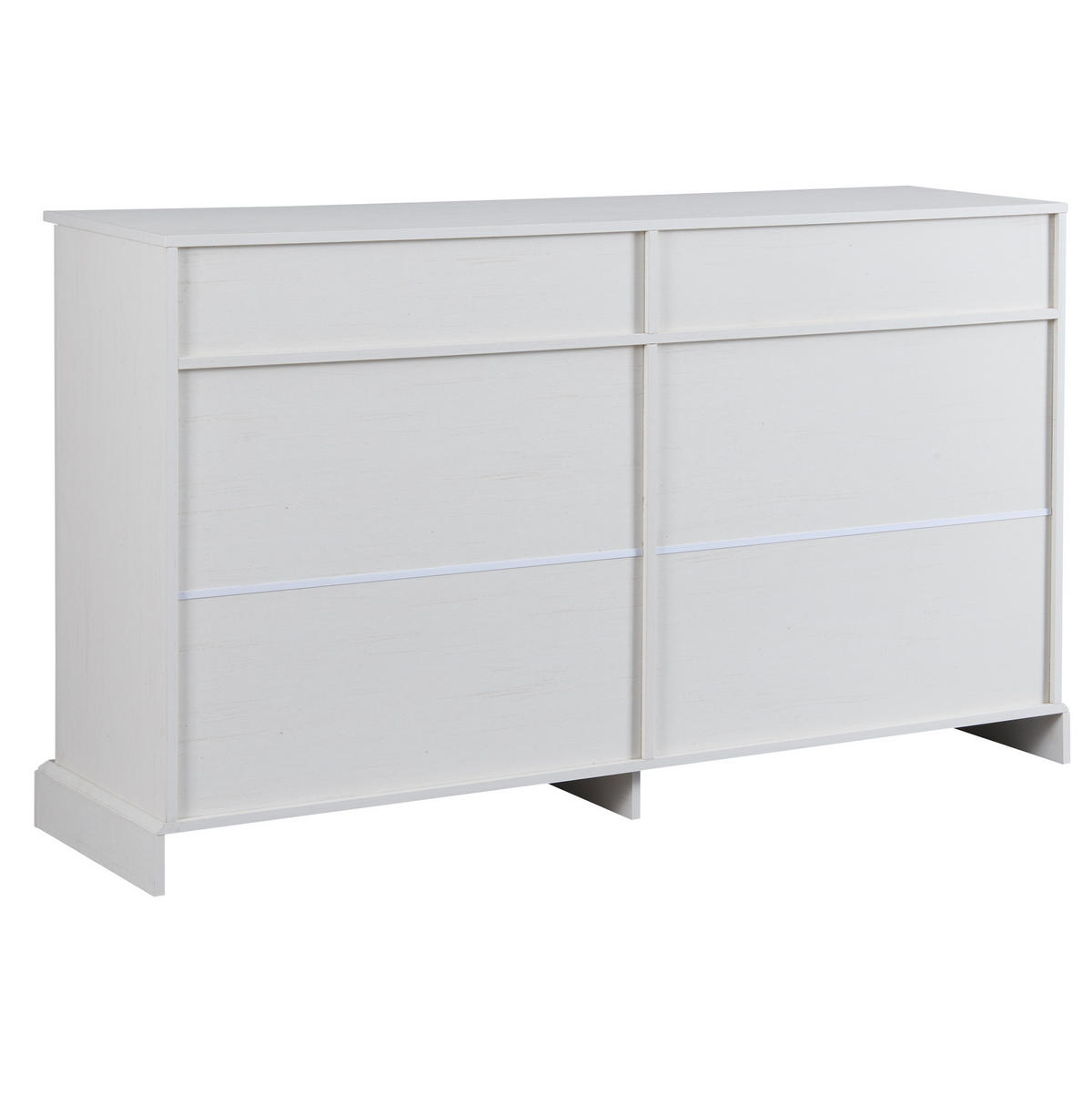 SIDEBOARD 150/40/86 cm mit 4 Türen, 2 Schubladen und verstellbaren Einlegeböden, Antikweiß - Weiß, Holzwerkstoff (150/86/40cm) - Redom