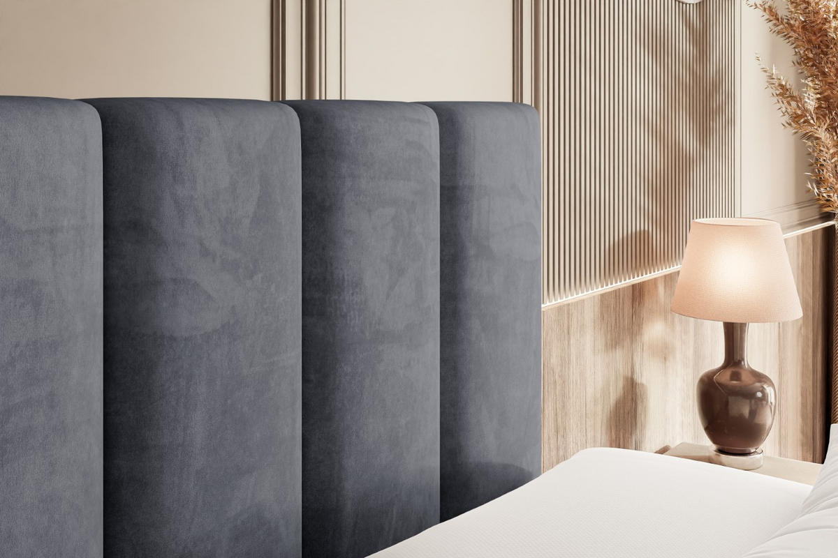 BOXSPRINGBETT elektrisch verstellbar mit 2 Matratzen H4/Taschenfederung AMEL EL 200 x 200 Dunkelgrau - Dunkelgrau, Holzwerkstoff (207/200cm) - ALTDECOR