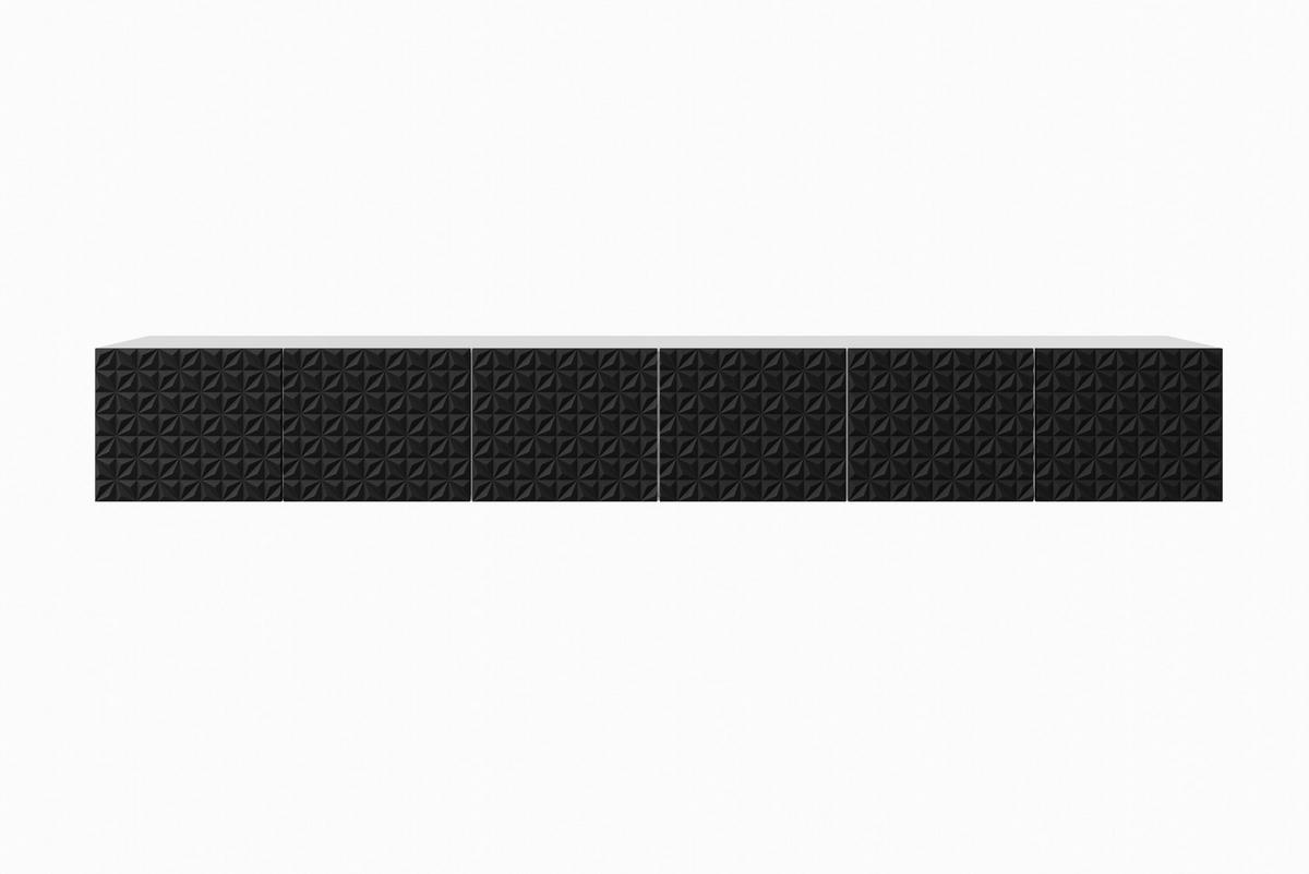 TV-SCHRANK CALI - Schwarz/Weiß, Holzwerkstoff (300/41/40cm) - Meblini