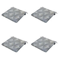 SITZKISSEN Napels - Grau - 40/40/4,5 cm - 4er-Set - Grau, Textil (40/4/40cm) - Madison