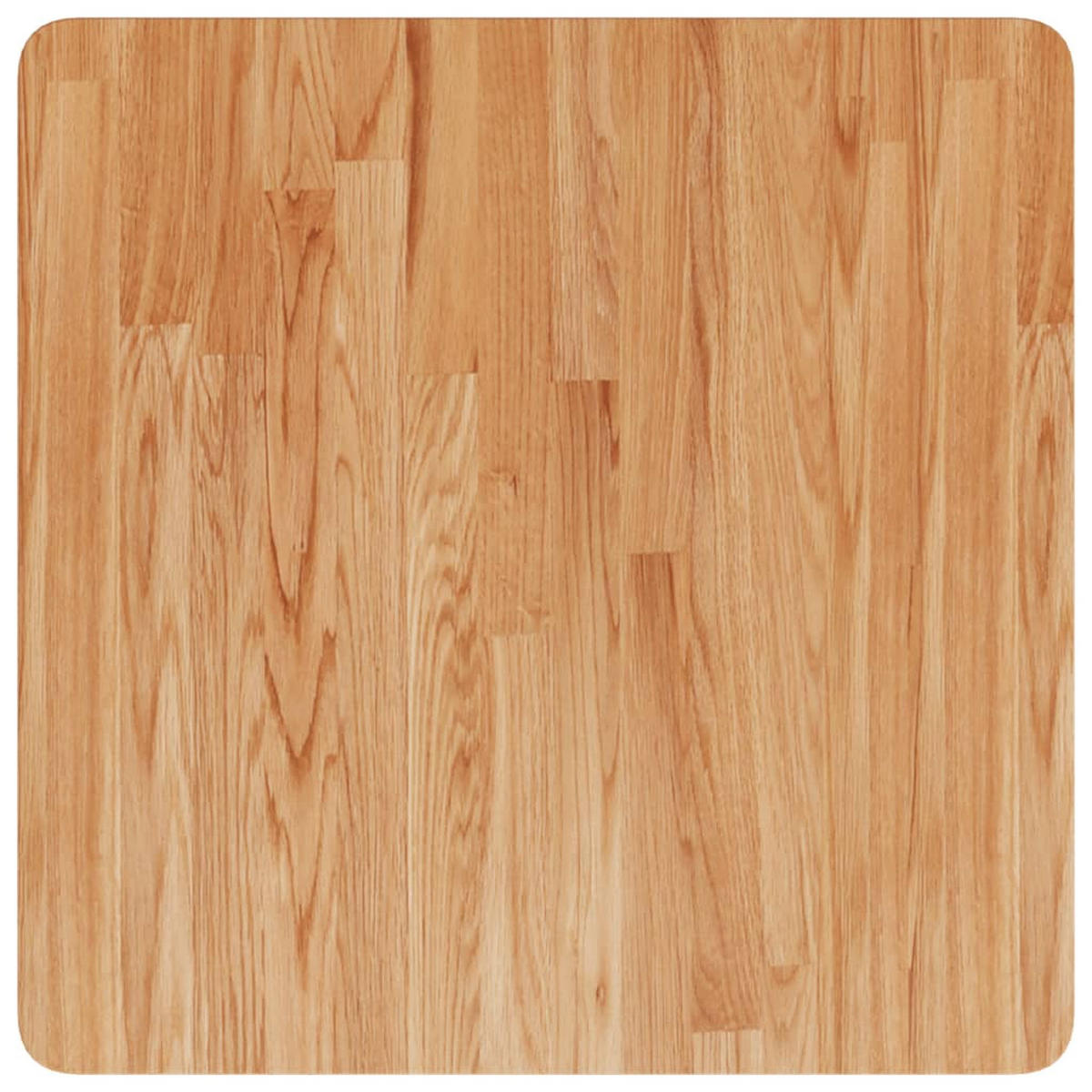 TISCHPLATTE Quadratisch Hellbraun 60/60/2,5Cm Behandelte Eiche - Braun, Holz (60/60/2.5cm) - vidaXL