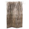 PARAVENT Nature 3-tlg. Weidenzweige grau - Multicolor, Naturmaterialien (120/160/3cm) - DESIGN DELIGHTS