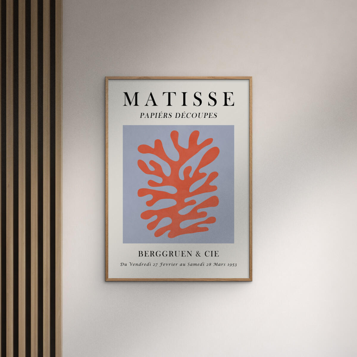 POSTER mit Rahmen Vitor Costa - Matisse floral Poster 8 - Eichefarben/Multicolor, Holz/Papier (70/100cm) - Poster&Frame