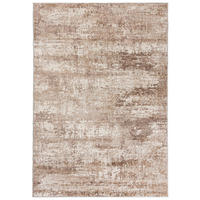 TEPPICH Beige Modern Abstrakt - Kurzflor Rechteckig Stilvoller - Creme - 80 x 150 cm - Hellbraun, Textil (80/150cm) - Mazovia