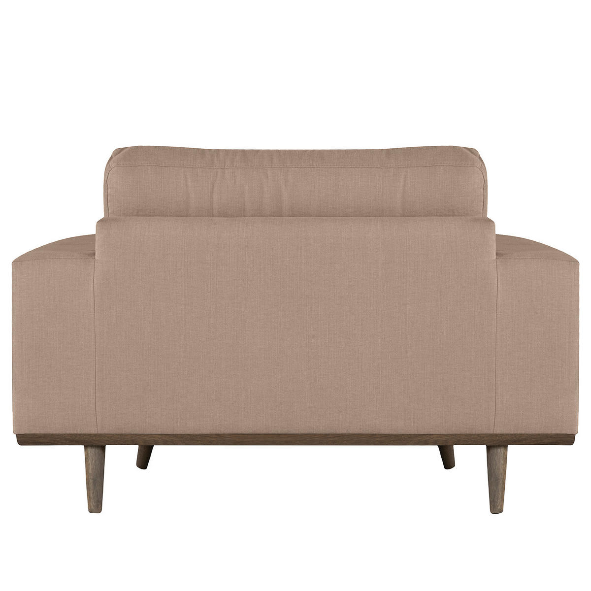 SESSEL - Taupe/Eichefarben, Eichenholz/Textil (122/81/88cm) - home24