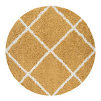 HOCHFLORTEPPICH 120/120 cm Kalmar 441 - Gelb, Textil (120/120cm) - Paco Home