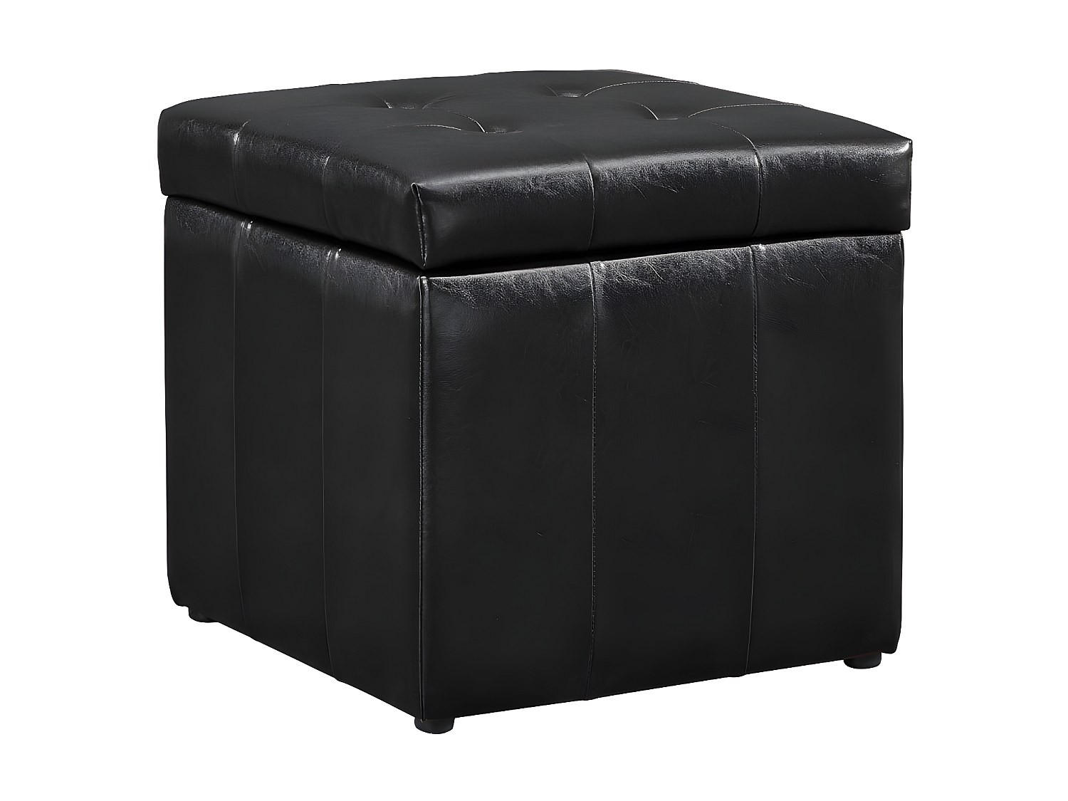 Vente-Unique Sitzhocker Schwarz 49x48x49 cm