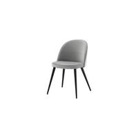 ESSZIMMERSTUHL VELVET Grau 50x57x77 cm - Grau, Textil (50/77/57cm) - FURNLUX