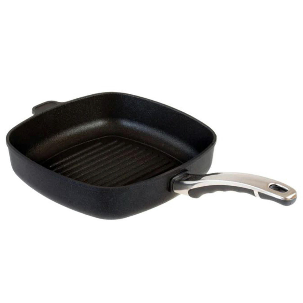 VIERECKGRILLPFANNE 28x28 cm GIGANT Newline für alle Herdarten - Schwarz, Metall (28/28/4.5cm) - BAF