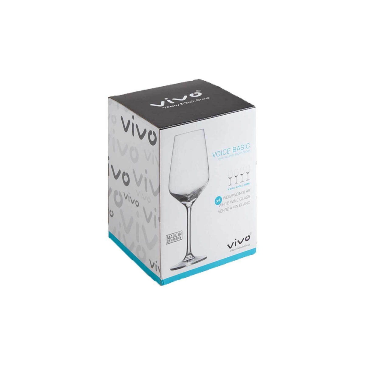WEISSWEINGLÄSER Voice Basic transparent 280 ml 4er Set - Transparent, Glas (0.001L) - Villeroy & Boch