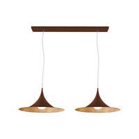HÄNGELEUCHTE Louie X2 - Goldfarben, Metall (33/70/16cm) - Lumicom