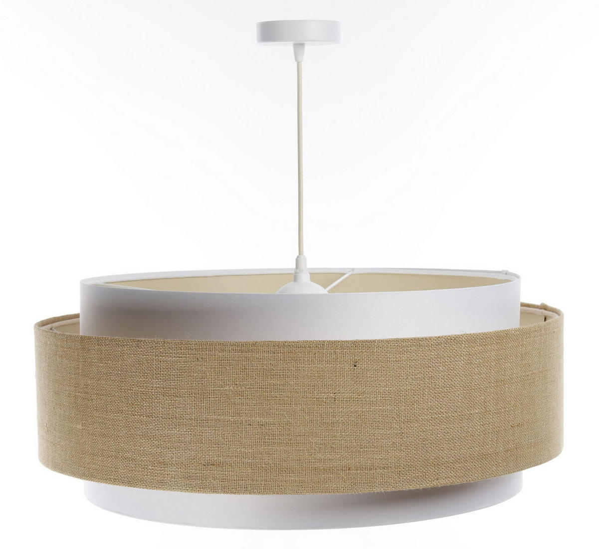 HÄNGELEUCHTE Beige 60/25 cm - Beige, Kunststoff (60/1/25cm) - ONZENO