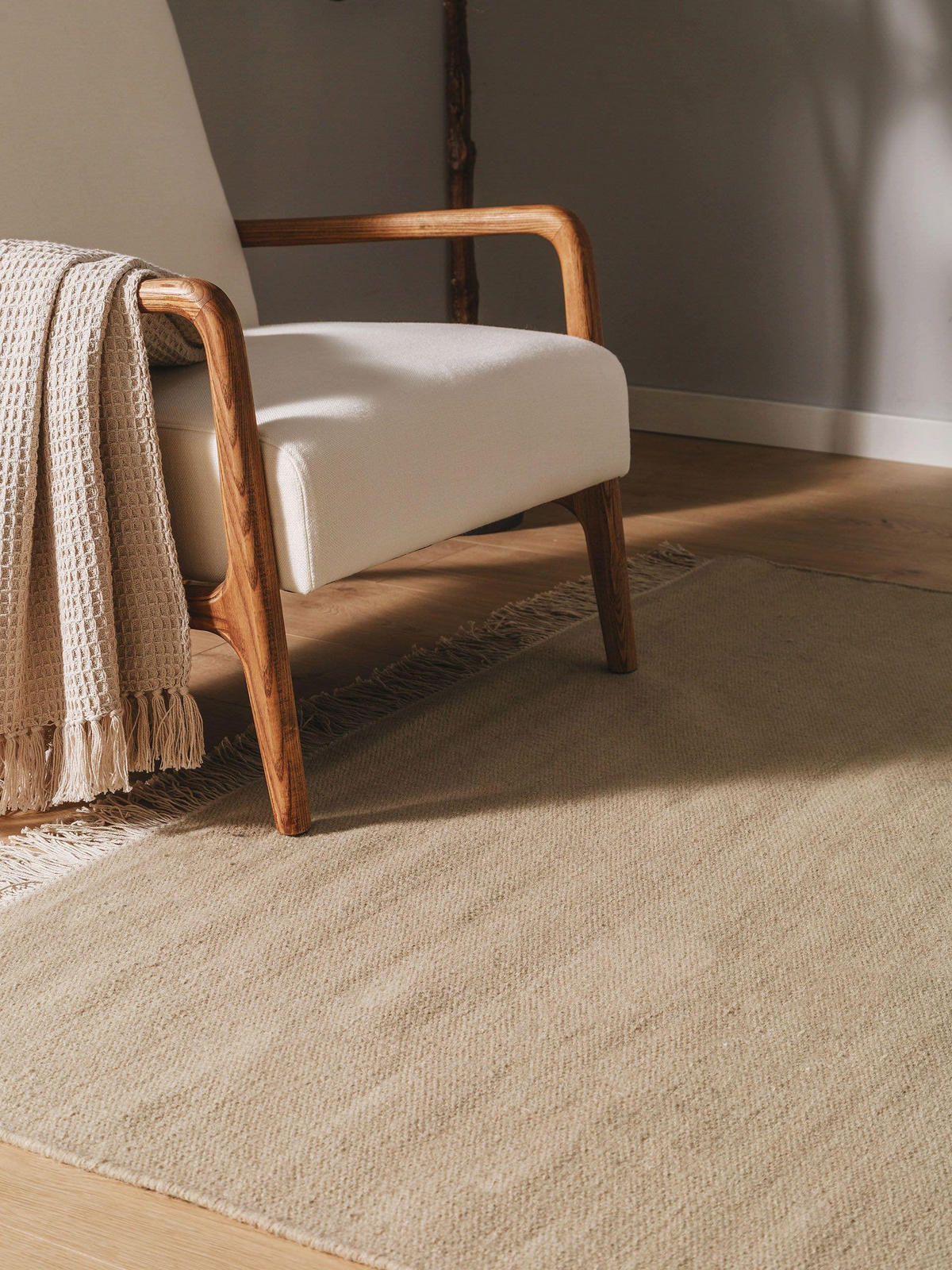 WOLLTEPPICH Liv Beige 60x100 cm - Beige, Textil (60/100cm) - benuta Pop