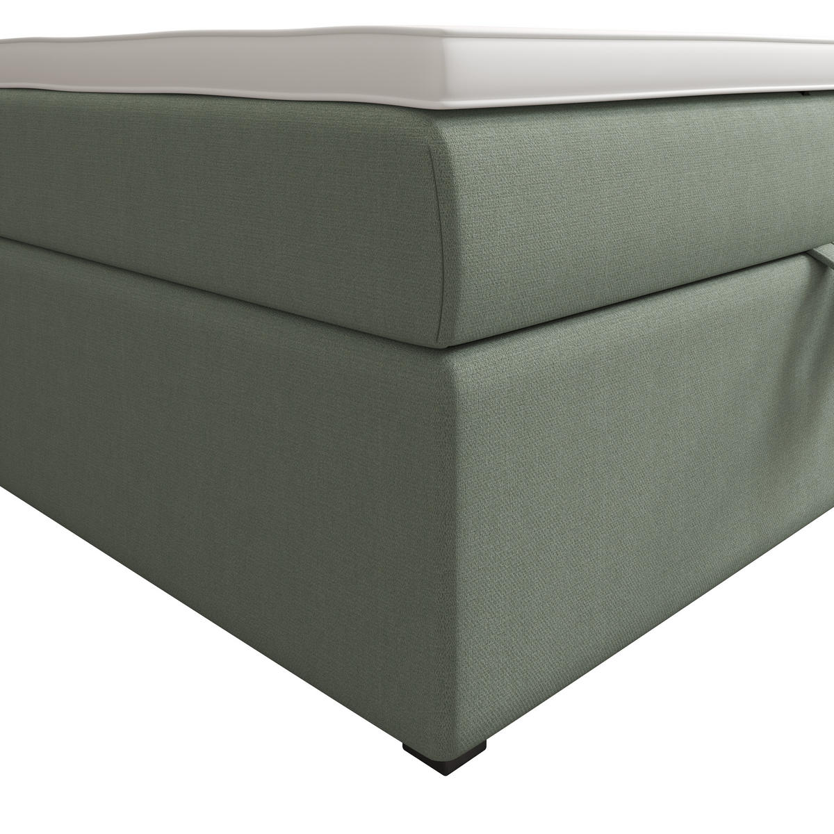 BOXBETT FADO 2 90x200, mit Matratze H3 und Topper, Cosmic 16 - Hellgrün, Holz/Kunststoff (90/200cm) - Bedante