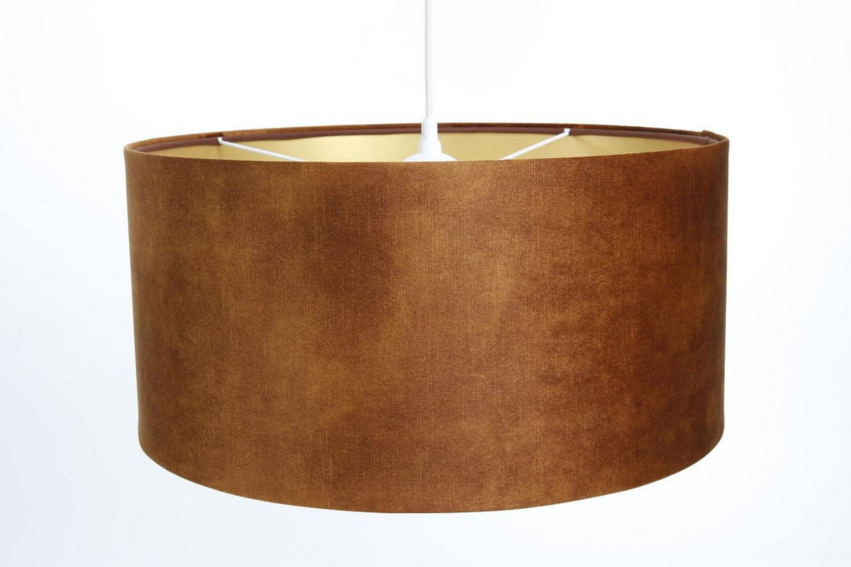 HÄNGELEUCHTE Gold 50/25 cm - Goldfarben/Braun, Kunststoff (50/0.6/25cm) - ONZENO
