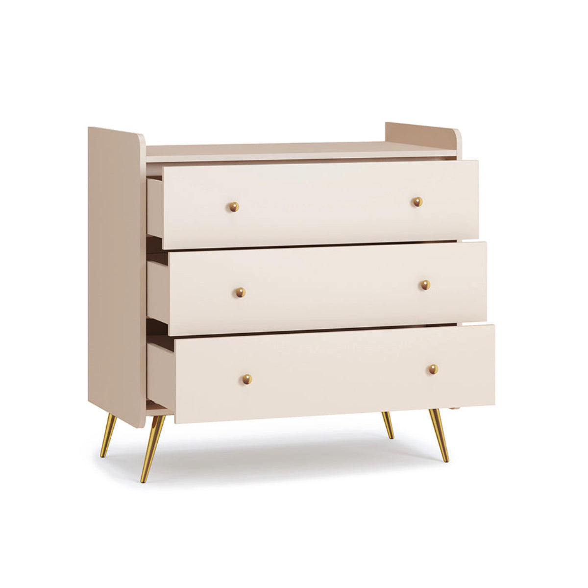 KINDERKOMMODE Lunea Kaschmir - Beige, Holzwerkstoff (90/48/92cm) - Petits-meubles