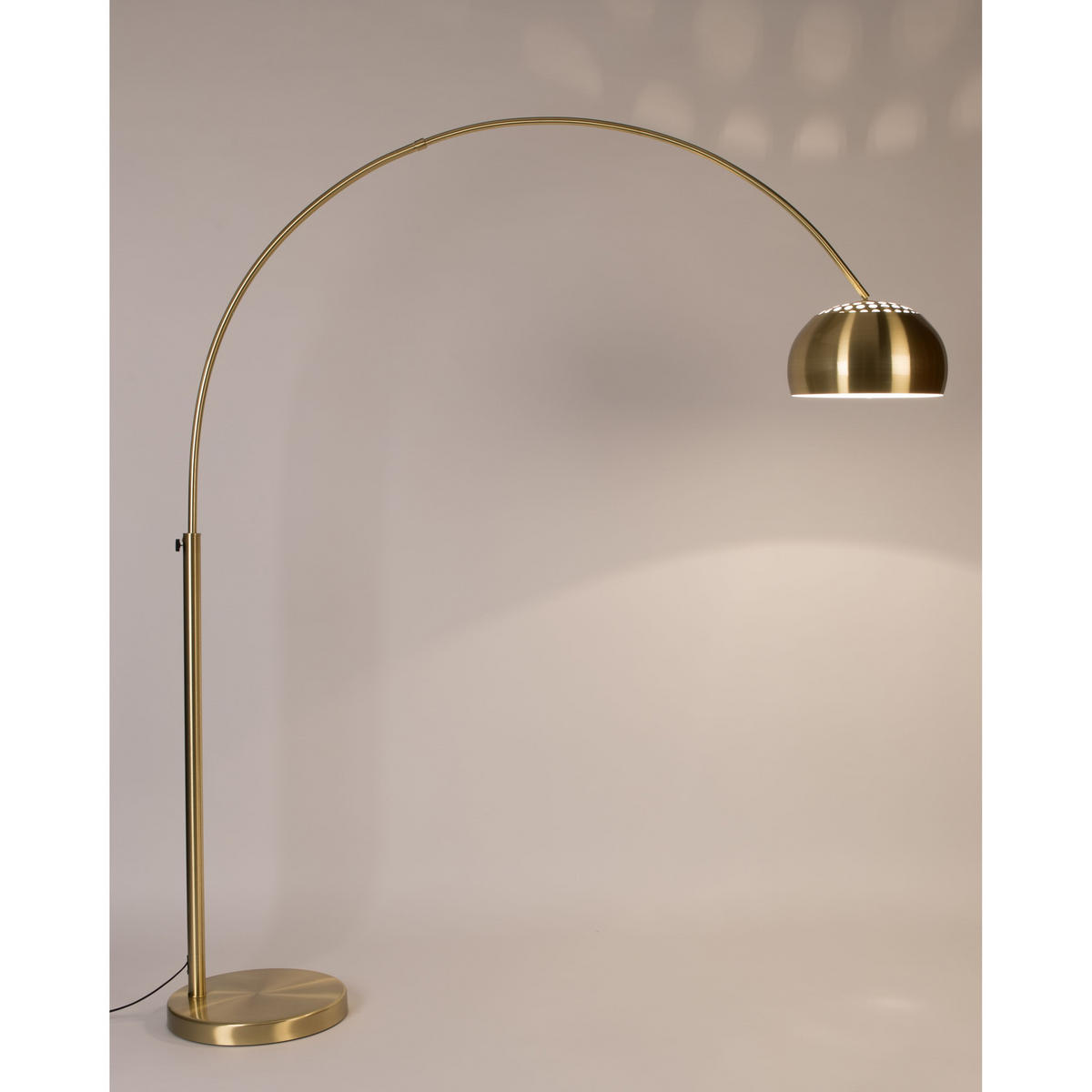 STEHLAMPE Metal Bow Gold - Goldfarben, Metall (158/39/190cm) - Zuiver