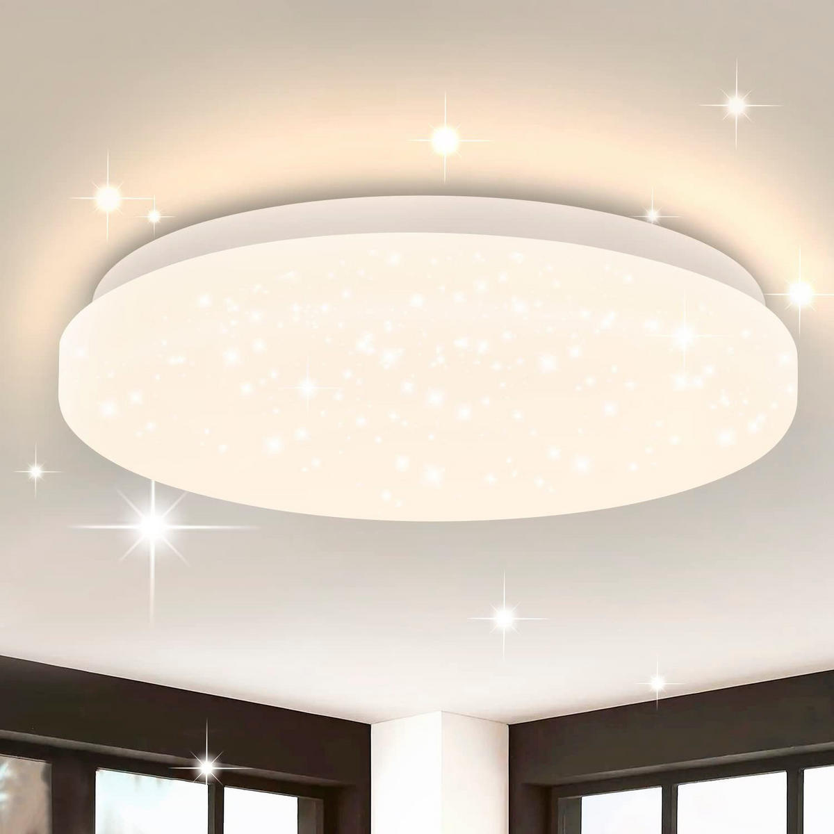 LED-DECKENLEUCHTE Philipp 21/21/6 cm - Weiß, Kunststoff (21/21/6cm) - Nettlife