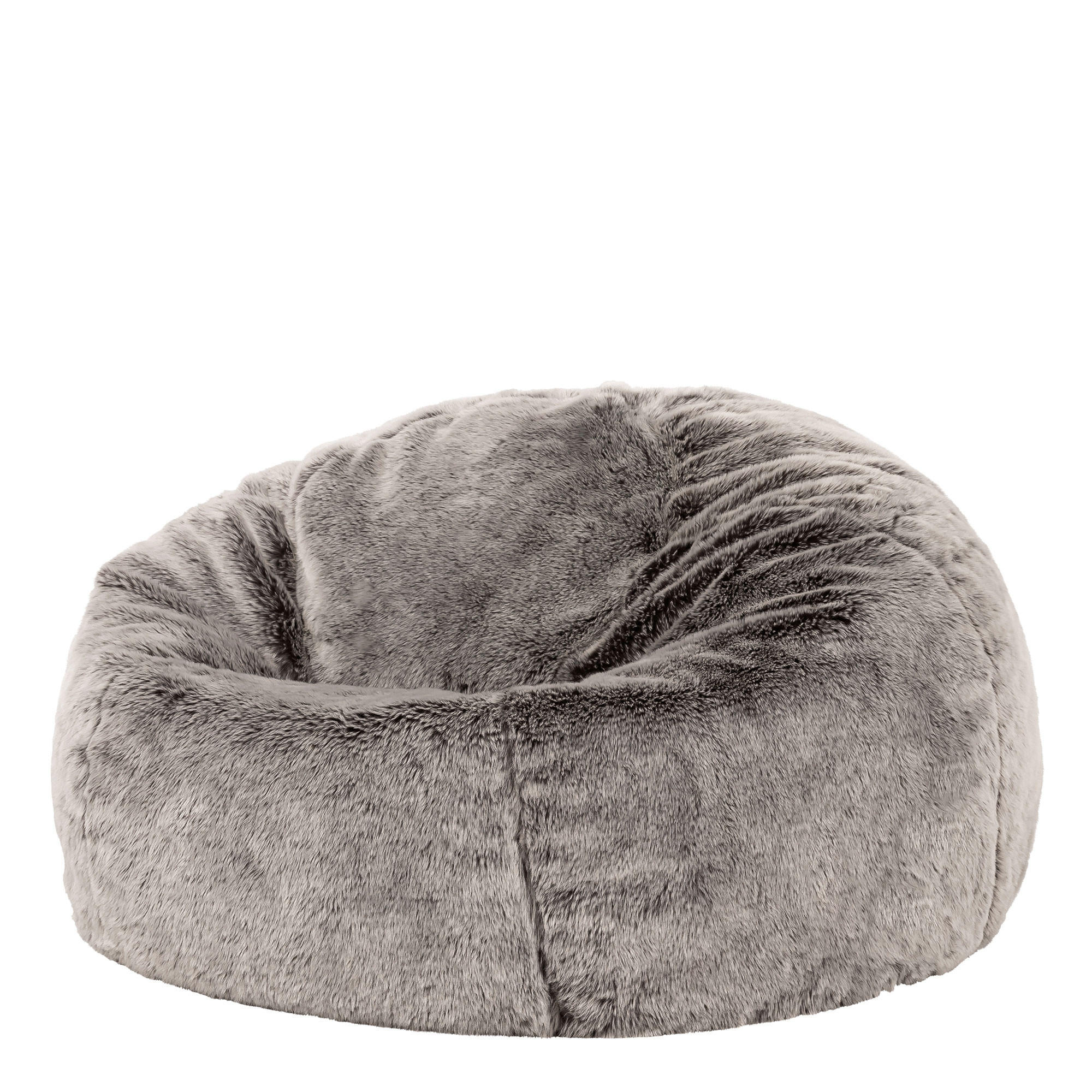SITZSACK Kingston aus Kunstfell - Grau, Kunststoff (85/50/85cm) - icon